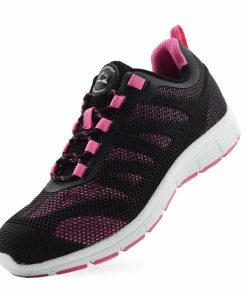 Kickfootwear Groundwork Lightweight Steel Toe Safety Trainers - Black Pink