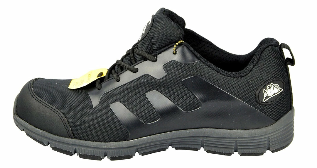 Kickfootwear Groundwork Mens Lightweight Steel Toe Safety Trainers - Black-Grey 4 Kickfootwear Groundwork Mens Lightweight Steel Toe Safety Trainers - Black-Grey
