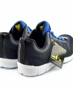 Kickfootwear Groundwork Mens Lightweight Steel Toe Safety Trainers - Black-Blue