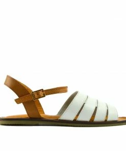 Kickfootwear Tilly Leather Menorcan Slingback Sandals - White WOMENS 5 Kickfootwear Tilly Leather Menorcan Slingback Sandals - White WOMENS