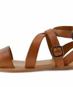 Kickfootwear Selma Leather Buckle Strap Gladiator Sandals - Orange WOMENS 7 Kickfootwear Selma Leather Buckle Strap Gladiator Sandals - Orange WOMENS