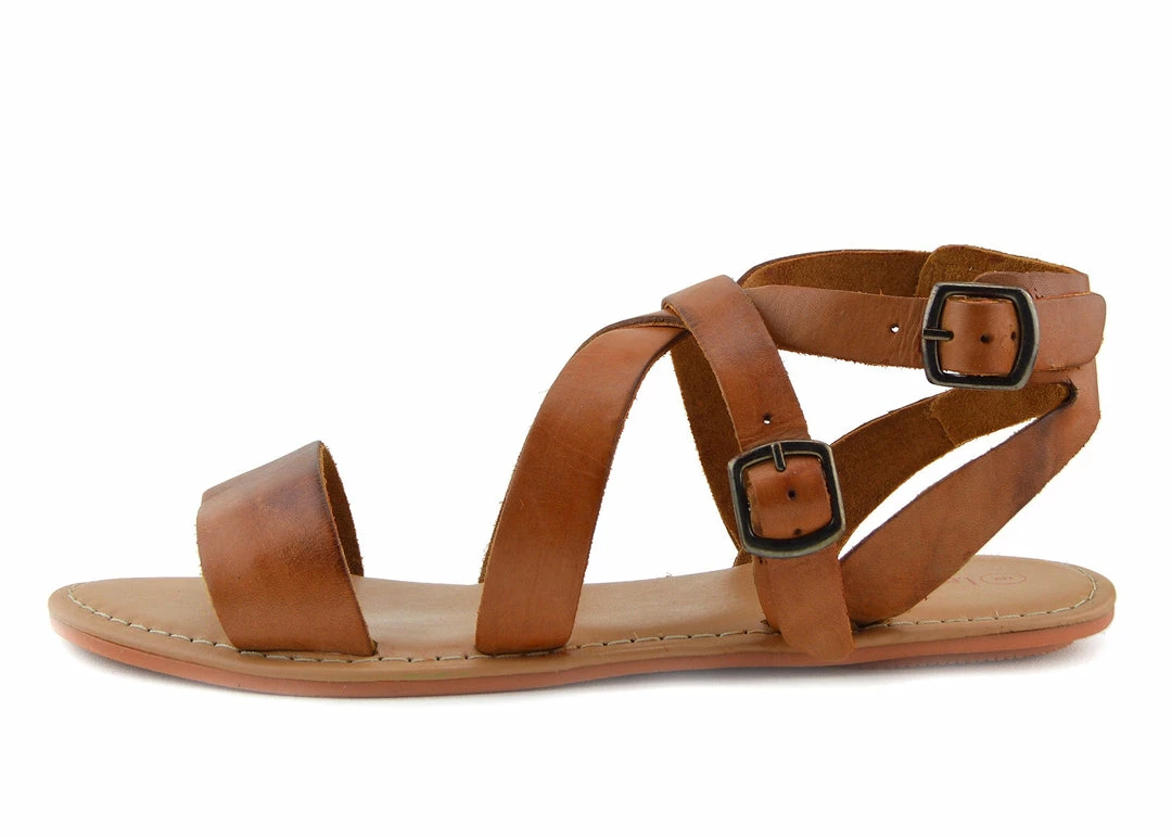 Kickfootwear Selma Leather Buckle Strap Gladiator Sandals - Orange WOMENS 3 Kickfootwear Selma Leather Buckle Strap Gladiator Sandals - Orange WOMENS