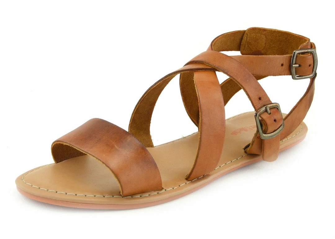 Kickfootwear Selma Leather Buckle Strap Gladiator Sandals - Orange WOMENS 1 Kickfootwear Selma Leather Buckle Strap Gladiator Sandals - Orange WOMENS