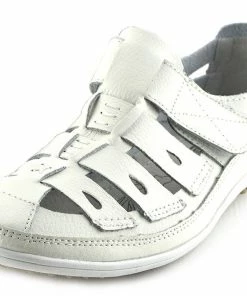 Kickfootwear Sandford Easy Fasten Comfort Walking Strap Shoes - White WOMENS