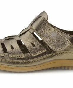 Kickfootwear Sandford Easy Fasten Comfort Walking Strap Shoes - Bronze WOMENS