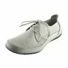 Kickfootwear WOMENS Sporty Lace Up Leather Comfort Loafers - White