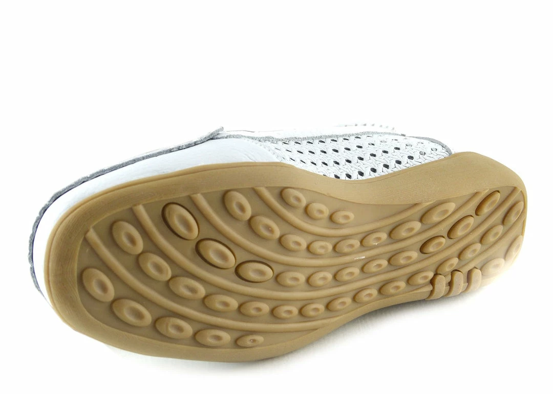 Kickfootwear Gala Breathable Leather Comfort Sole Shoes - White 5 Kickfootwear Gala Breathable Leather Comfort Sole Shoes - White