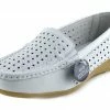 Kickfootwear Gala Breathable Leather Comfort Sole Shoes - White