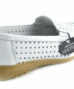 Kickfootwear Gala Breathable Leather Comfort Sole Shoes - White 8 Kickfootwear Gala Breathable Leather Comfort Sole Shoes - White