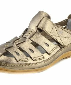 Kickfootwear Sandford Easy Fasten Comfort Walking Strap Shoes - Bronze WOMENS