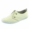 Kickfootwear Sporty Lace Up Leather Comfort Loafers - Off White WOMENS