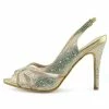 Kickfootwear WOMENS Cut Out Mesh Party Slingbacks - Gold