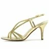 Kickfootwear Strappy Party Slingbacks - Gold