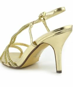 Kickfootwear Strappy Party Slingbacks - Gold