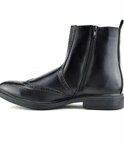 Kickfootwear Dudley Leather Ankle Chelsea Dealer Boots - Black MENS 8 Kickfootwear Dudley Leather Ankle Chelsea Dealer Boots - Black MENS