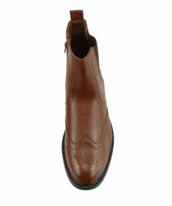 Kickfootwear Dudley Leather Ankle Chelsea Dealer Boots - Coffee MENS 7 Kickfootwear Dudley Leather Ankle Chelsea Dealer Boots - Coffee MENS