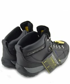 Kickfootwear Groundwork Unisex Grey Trim Safety Boots - Black