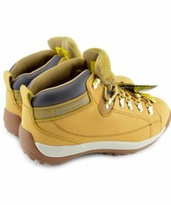 Kickfootwear Groundwork Unisex Grey Trim Safety Boots - Tan