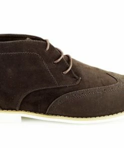 Kickfootwear Hatton Suede Desert Lace Up Ankle Boots - Brown 9 Kickfootwear Hatton Suede Desert Lace Up Ankle Boots - Brown