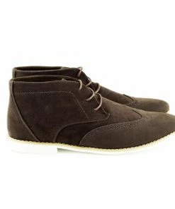 Kickfootwear Hatton Suede Desert Lace Up Ankle Boots - Brown 7 Kickfootwear Hatton Suede Desert Lace Up Ankle Boots - Brown