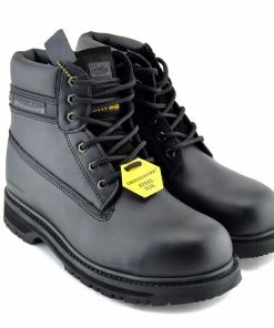 Kickfootwear Groundwork Classic High Ankle Work Safety Boots - Black