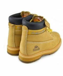 Kickfootwear MENS Groundwork Classic High Ankle Work Safety Boots - Tan