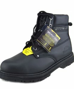Kickfootwear Groundwork Classic High Ankle Work Safety Boots - Black