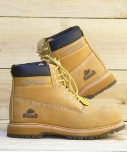 Kickfootwear MENS Groundwork Classic High Ankle Work Safety Boots - Tan