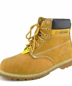 Kickfootwear MENS Groundwork Classic High Ankle Work Safety Boots - Tan