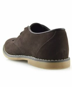Kickfootwear Casual Faux Suede Lace Up Shoes - Brown MENS