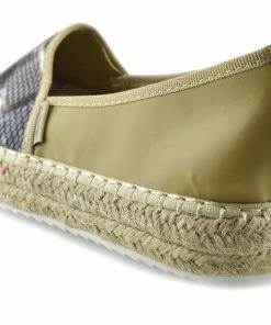 Kickfootwear Snake Flatform Espadrilles Summer Holiday Shoes - Beige