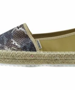 Kickfootwear Snake Flatform Espadrilles Summer Holiday Shoes - Beige