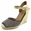 Kickfootwear High Wedge Sparkle Woven Sandals - Black