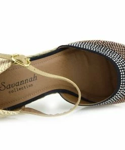 Kickfootwear High Wedge Sparkle Woven Sandals - Black