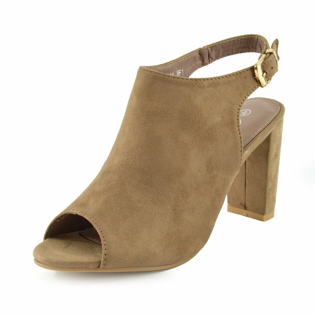 Kickfootwear Peep Toe Slingback Ankle Sandals - Nude WOMENS 3 Kickfootwear Peep Toe Slingback Ankle Sandals - Nude WOMENS