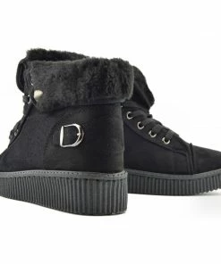 Kickfootwear Avril Skater Creeper Trainers - Black WOMENS 5 Kickfootwear Avril Skater Creeper Trainers - Black WOMENS