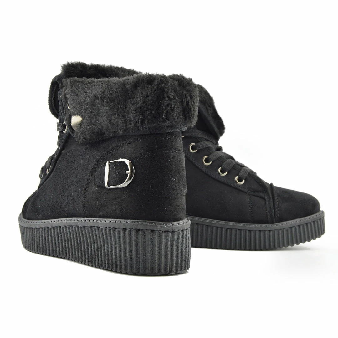 Kickfootwear Avril Skater Creeper Trainers - Black WOMENS 3 Kickfootwear Avril Skater Creeper Trainers - Black WOMENS
