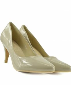 Kickfootwear Smart Kitten Heel Casual Shoes - Nude