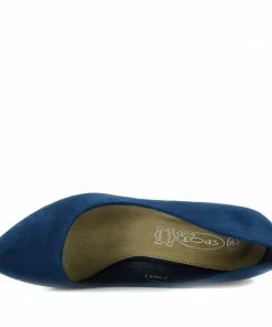 Kickfootwear Smart Kitten Heel Casual Shoes - Teal WOMENS
