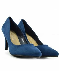 Kickfootwear Smart Kitten Heel Casual Shoes - Teal WOMENS