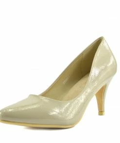 Kickfootwear Smart Kitten Heel Casual Shoes - Nude