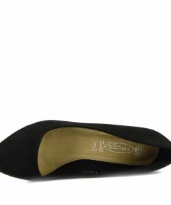 Kickfootwear Smart Kitten Heel Casual Shoes - Black WOMENS