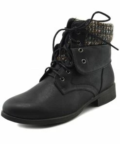 Kickfootwear WOMENS Park Soft Top Combat Ankle Boots - Black 7 Kickfootwear WOMENS Park Soft Top Combat Ankle Boots - Black