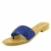 Kickfootwear Leather Summer Flip Flops - Blue F0931