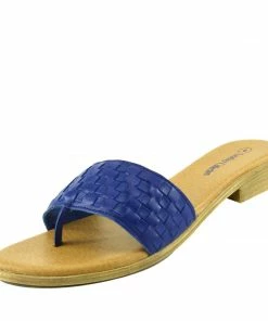 Kickfootwear Leather Summer Flip Flops - Blue F0931