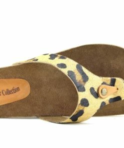 Kickfootwear WOMENS Natural Leather Comfort Sandals - Leopard
