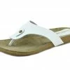 Kickfootwear WOMENS Natural Leather Comfort Sandals - White