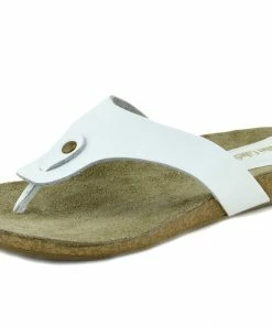 Kickfootwear WOMENS Natural Leather Comfort Sandals - White