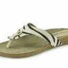 Kickfootwear WOMENS Natural Leather Comfort Sandals - Black White