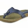 Kickfootwear WOMENS Natural Leather Comfort Sandals - Navy